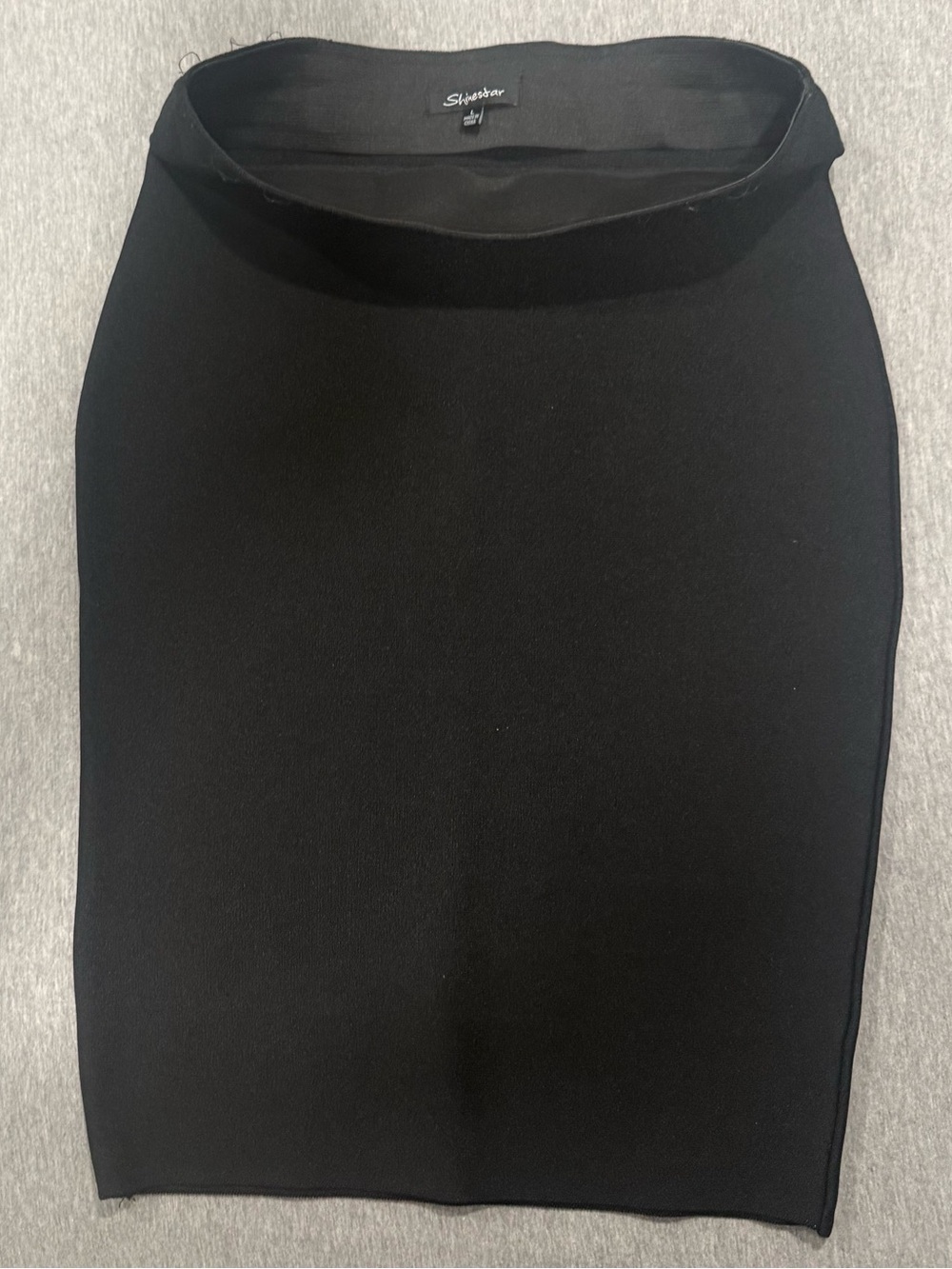 Shinestar Black Pencil Skirt - Classic Sleek Silhouette